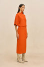 KEONI KNIT DRESS - PEPPER