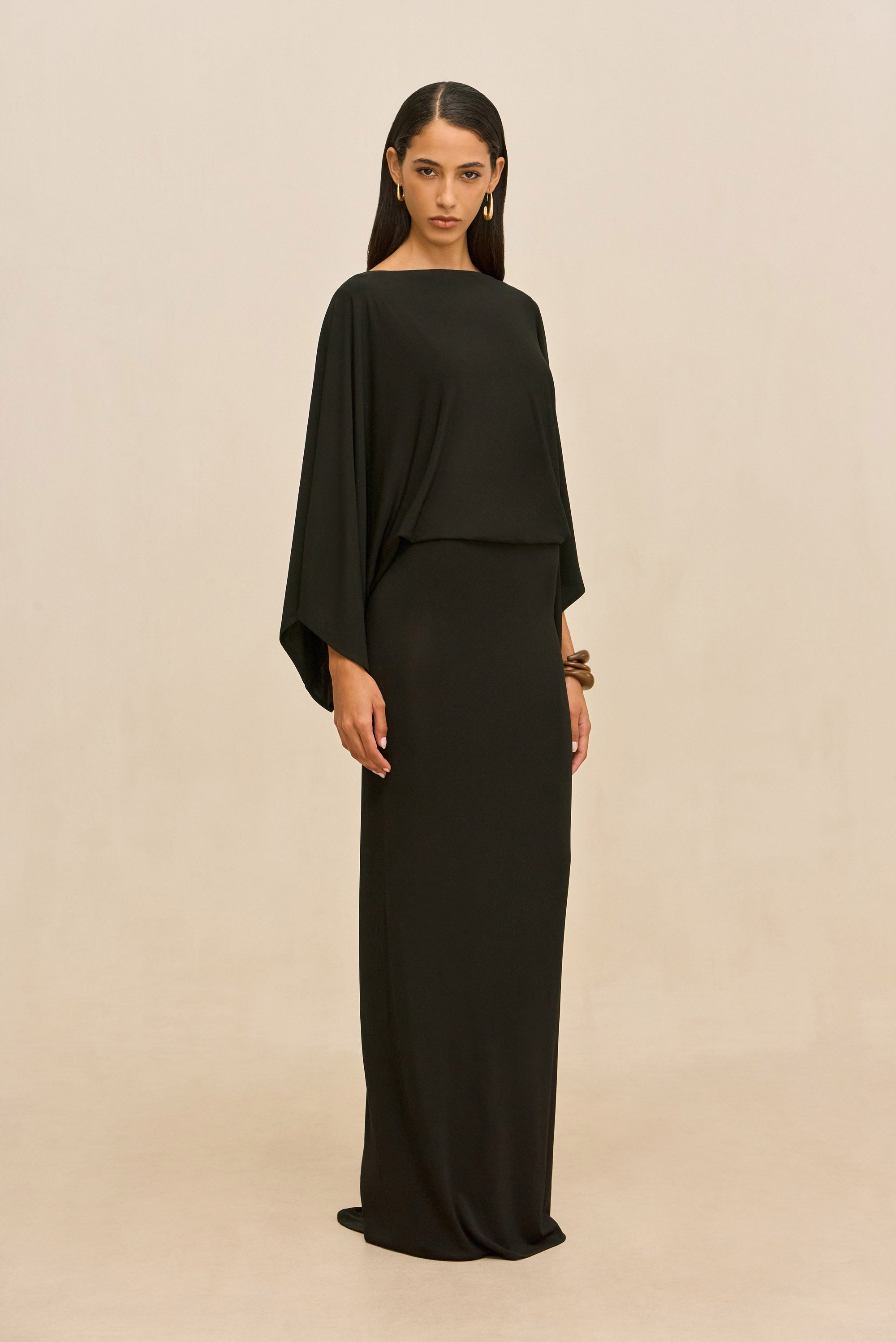 PALLANA GOWN - BLACK