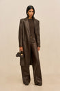 ELI LEATHER COAT - WREN