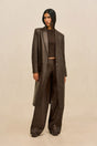ELI LEATHER COAT - WREN