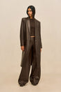 ELI LEATHER COAT - WREN