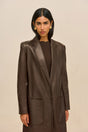 ELI LEATHER COAT - WREN