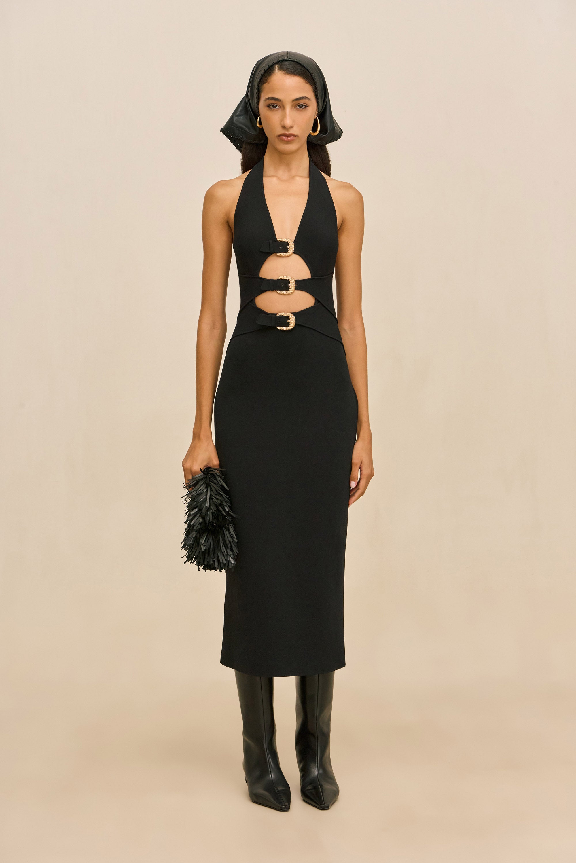 LIMMI KNIT DRESS - BLACK