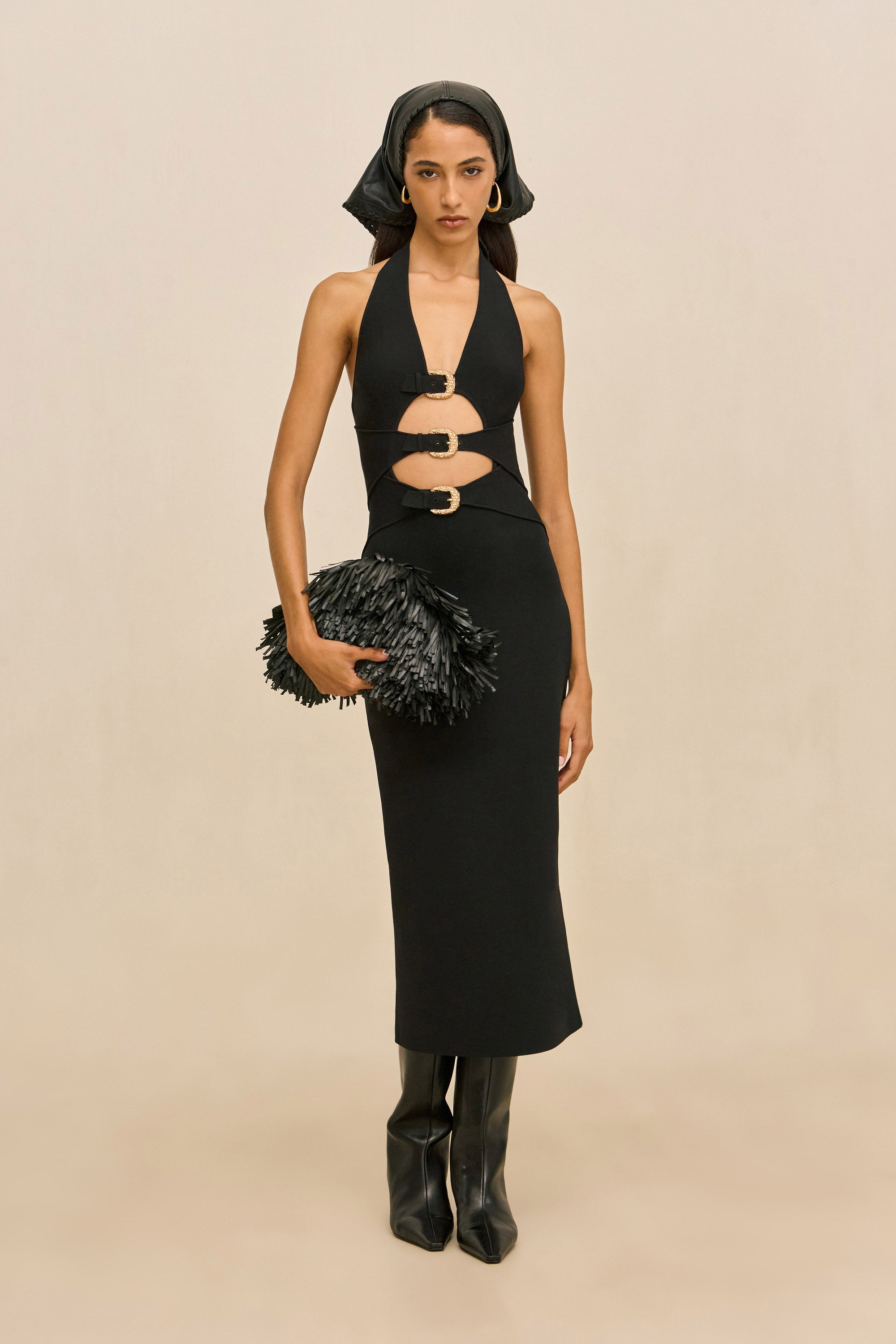 LIMMI KNIT DRESS - BLACK