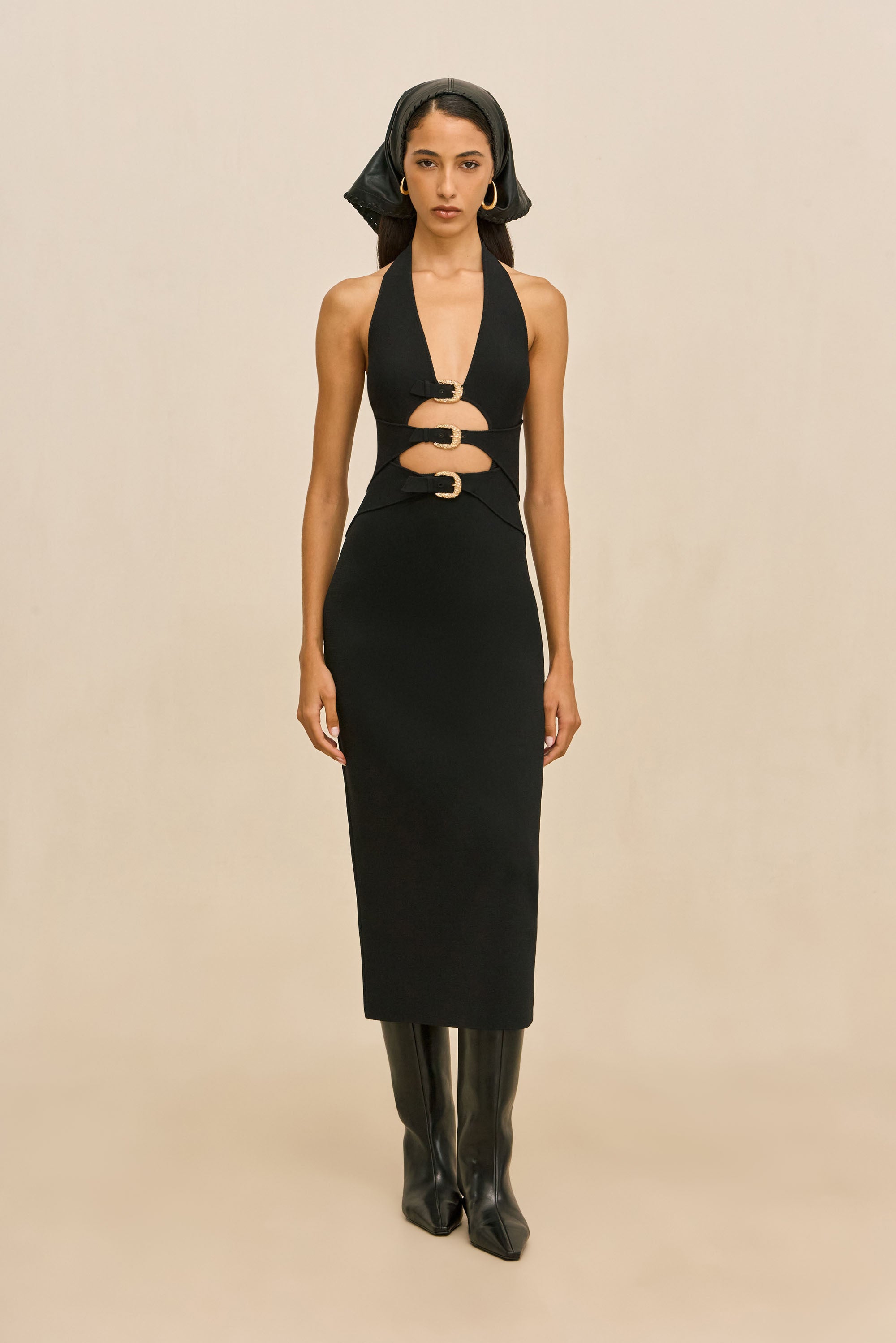 LIMMI KNIT DRESS - BLACK