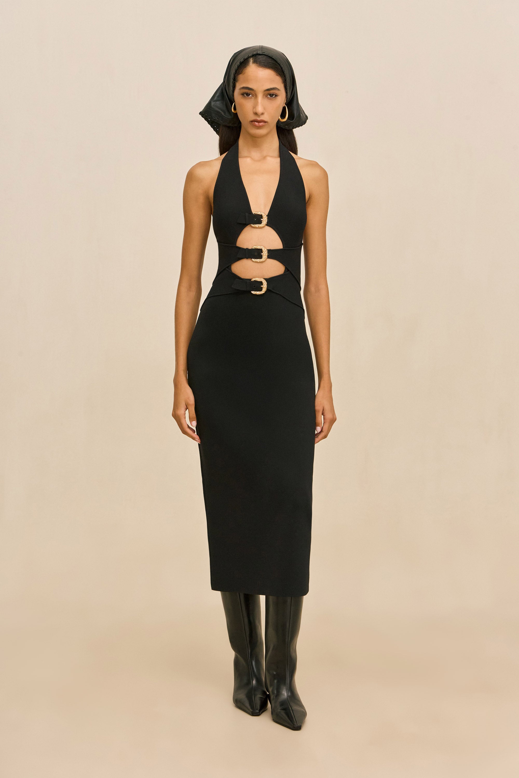 LIMMI KNIT DRESS - BLACK