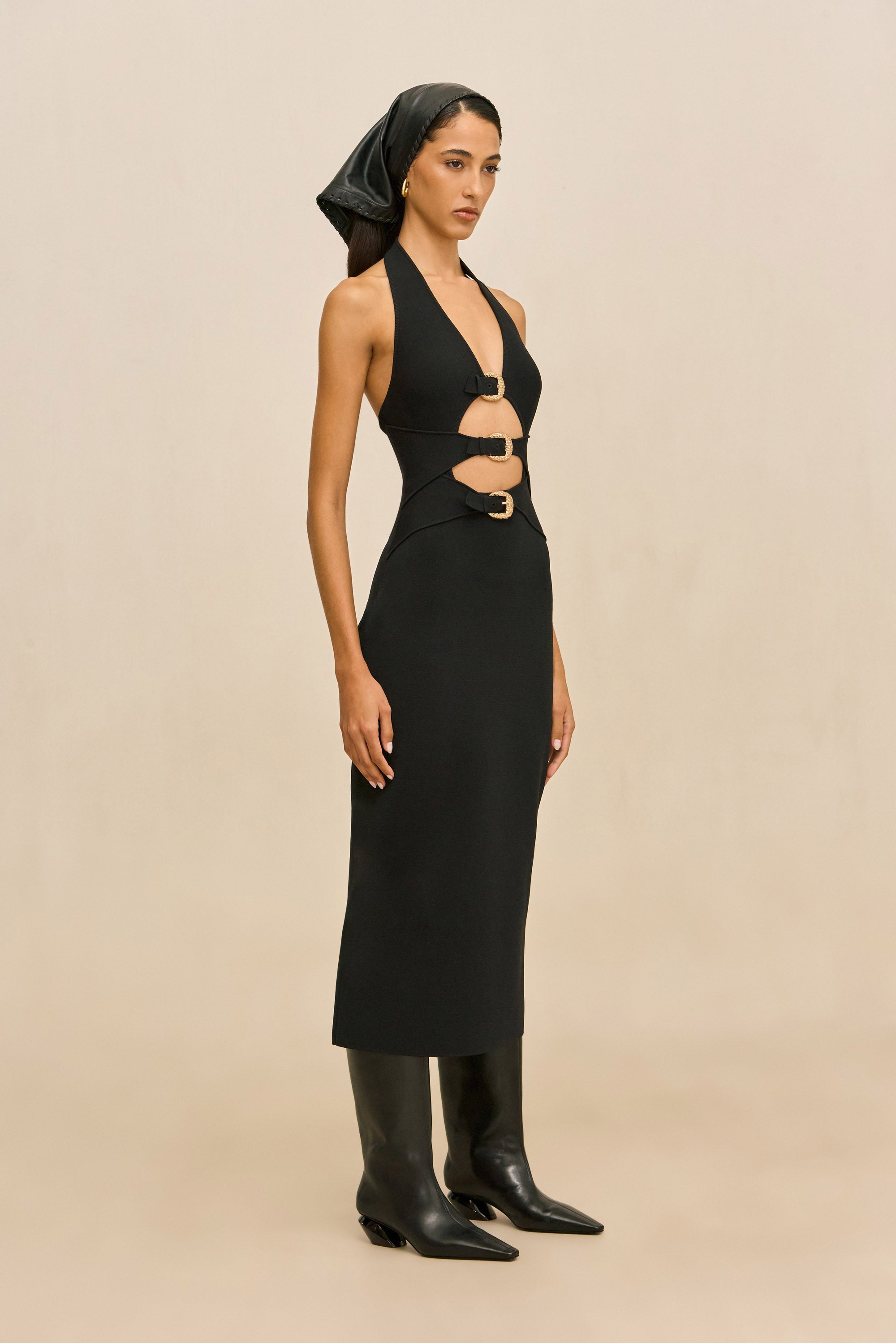 LIMMI KNIT DRESS - BLACK