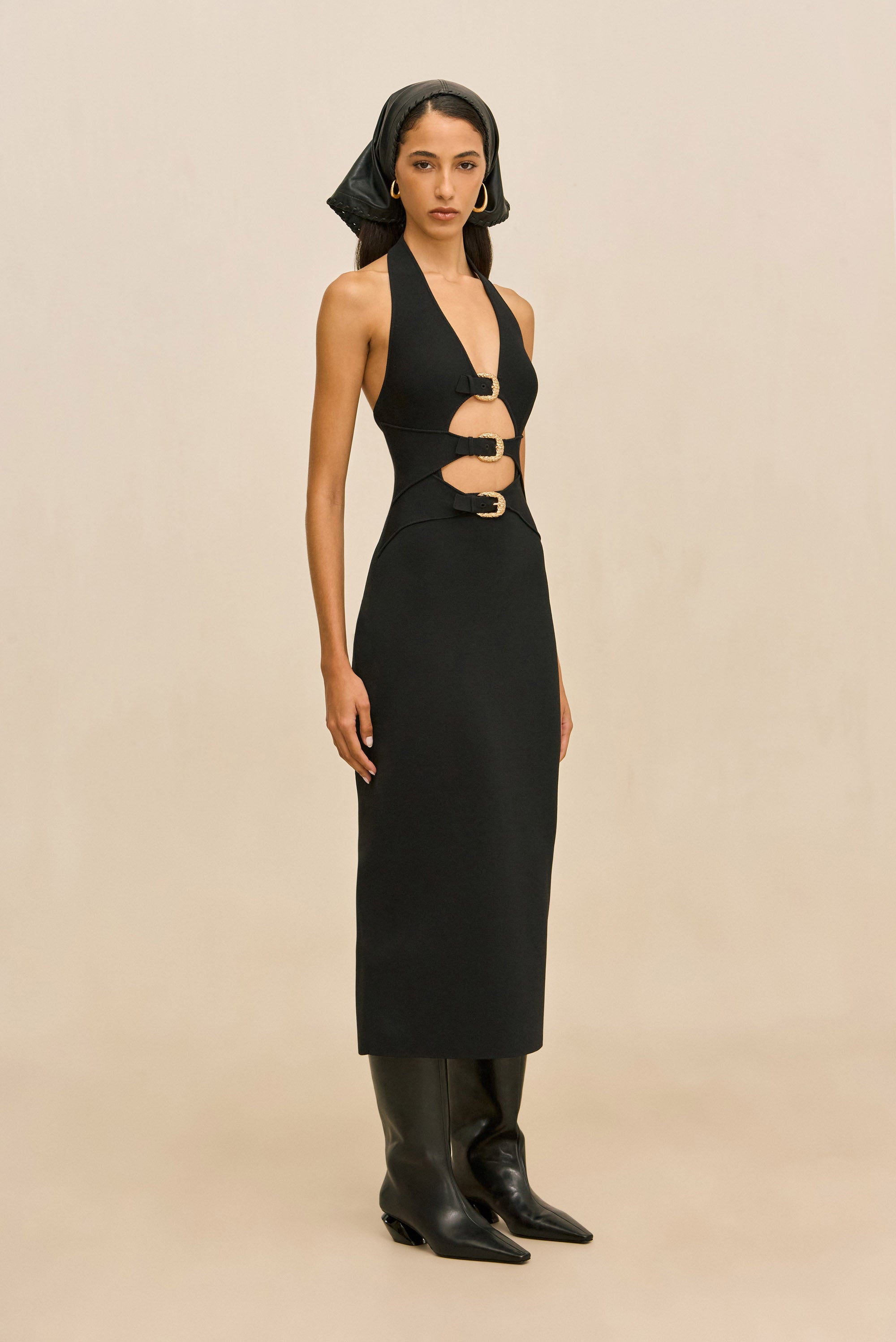 LIMMI KNIT DRESS - BLACK