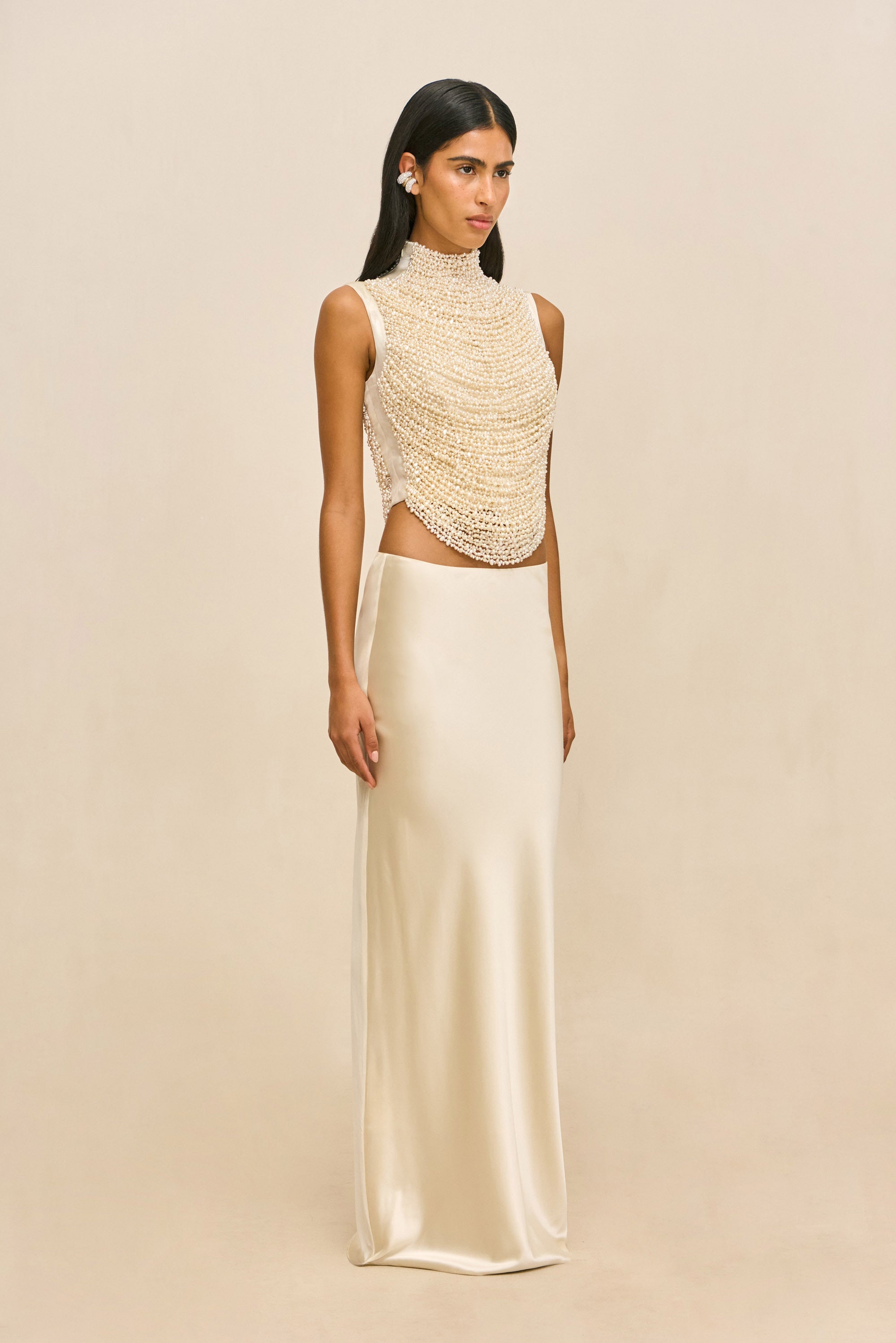 CHANTEL SKIRT - PEARL