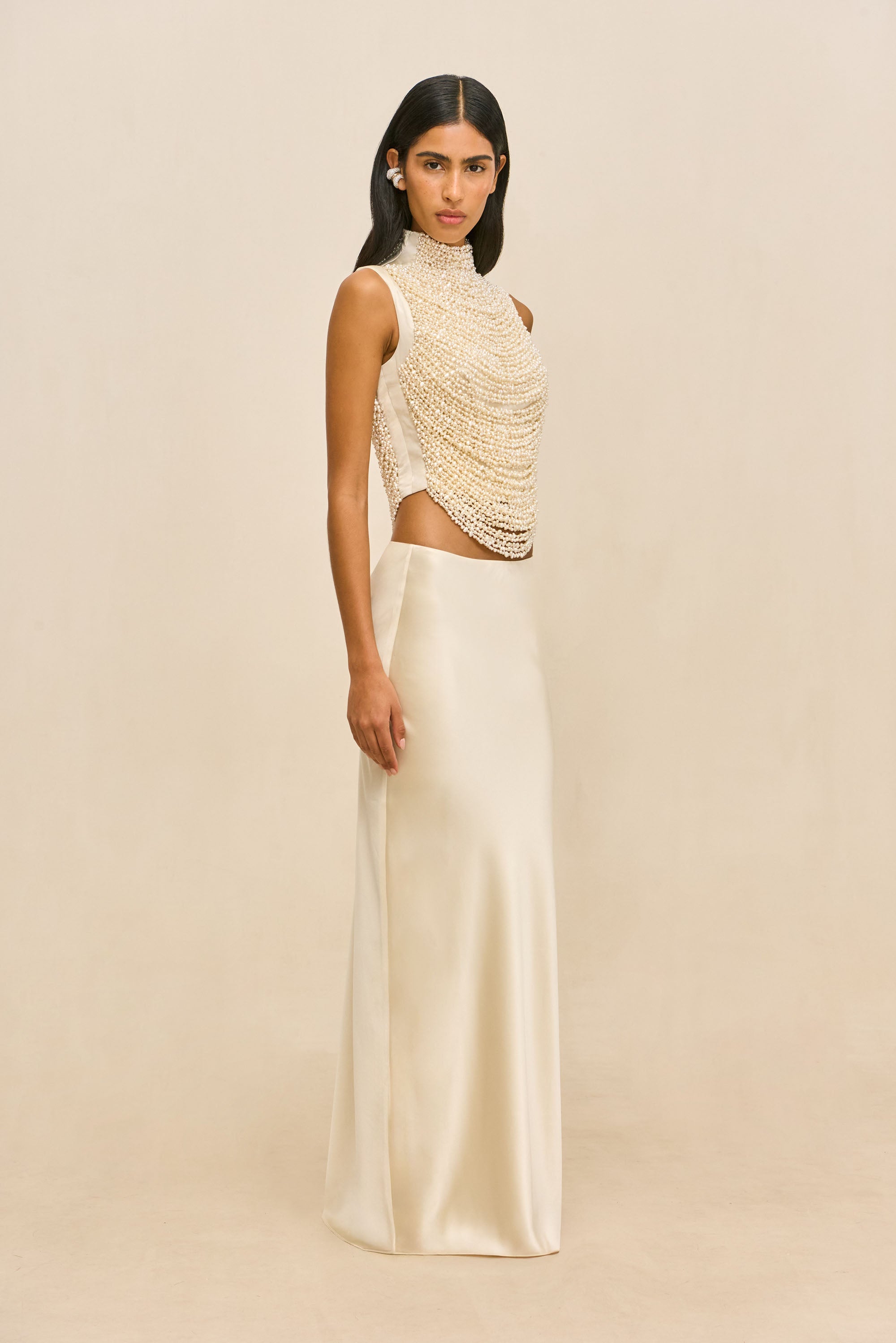 CHANTEL SKIRT - PEARL