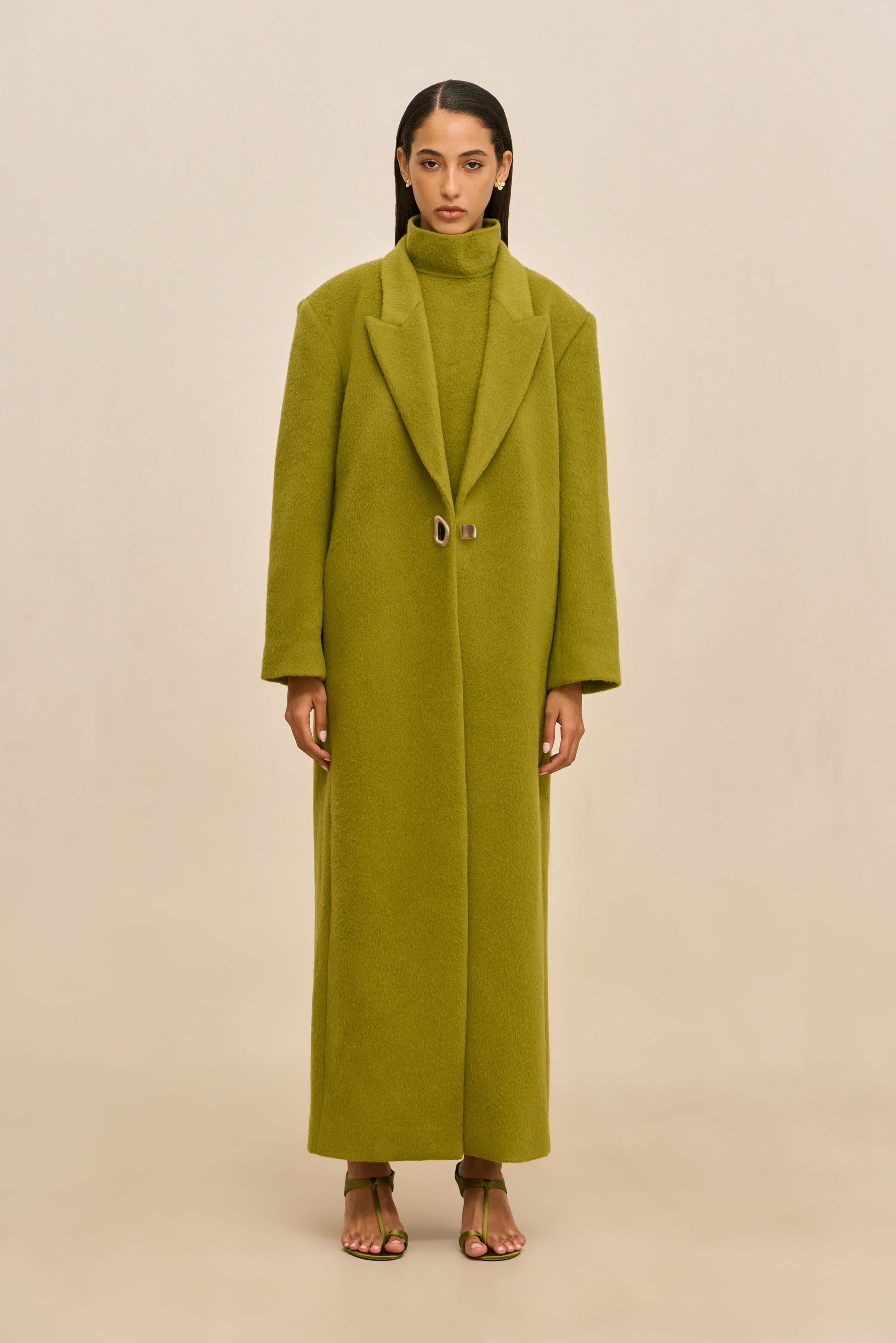 EMM COAT - CHIVE