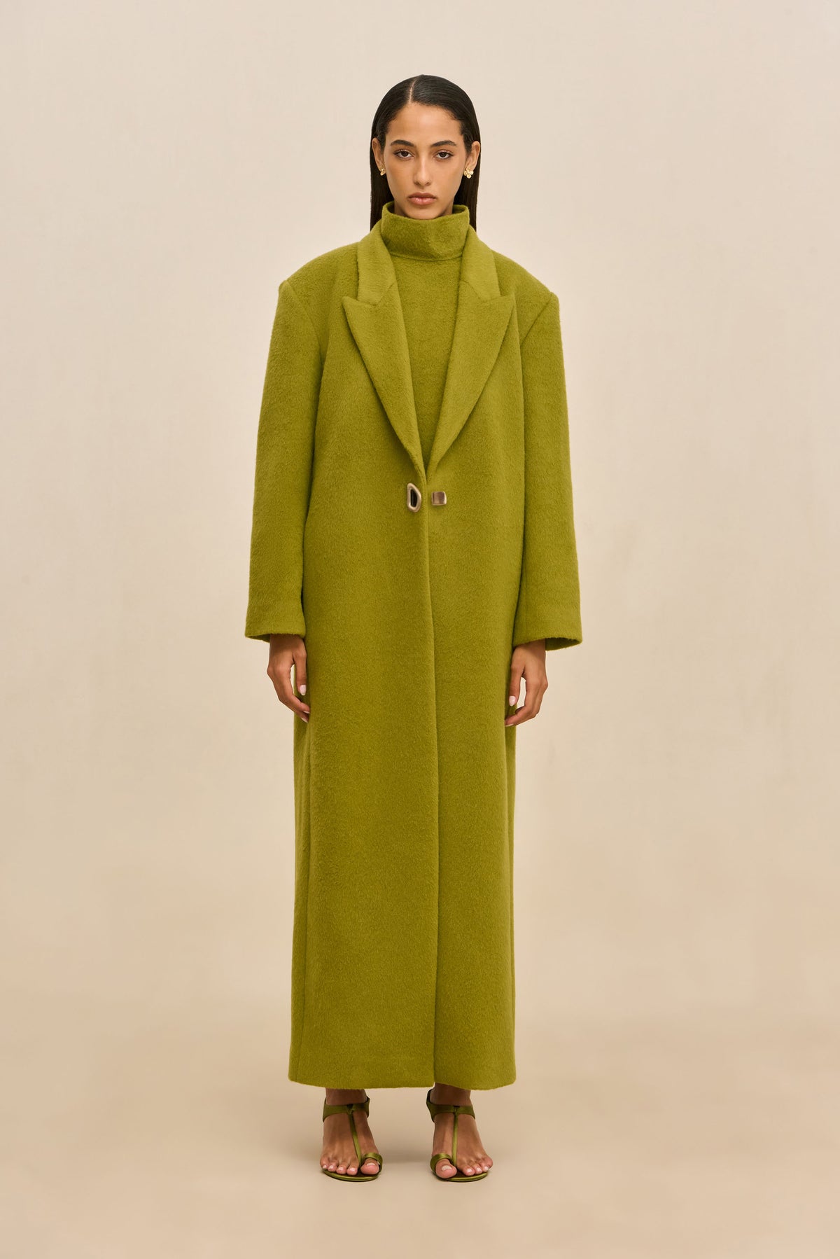 EMM COAT - CHIVE