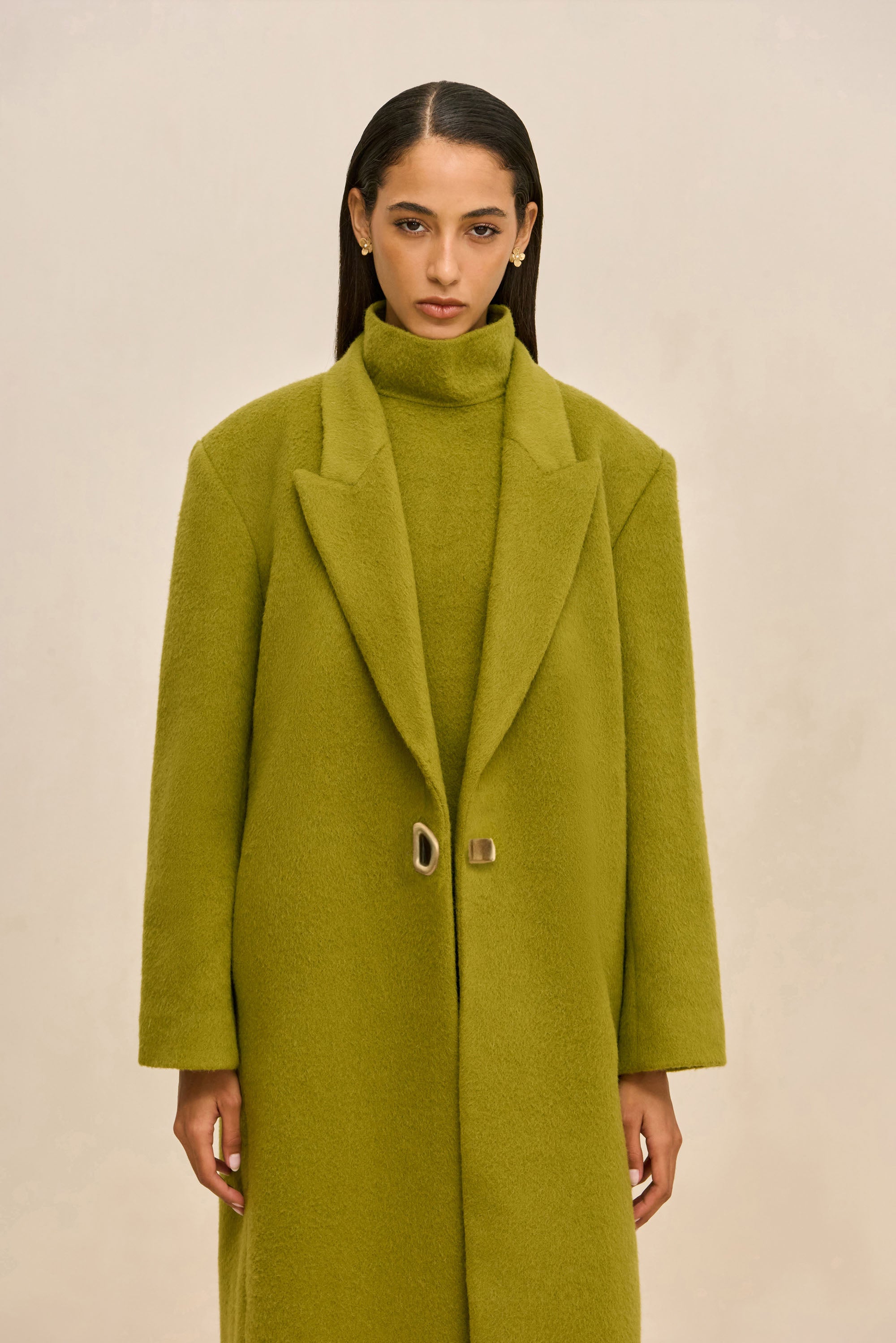 EMM COAT - CHIVE