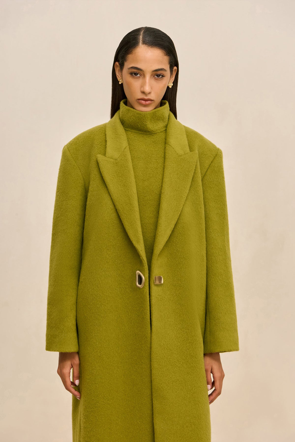 EMM COAT - CHIVE