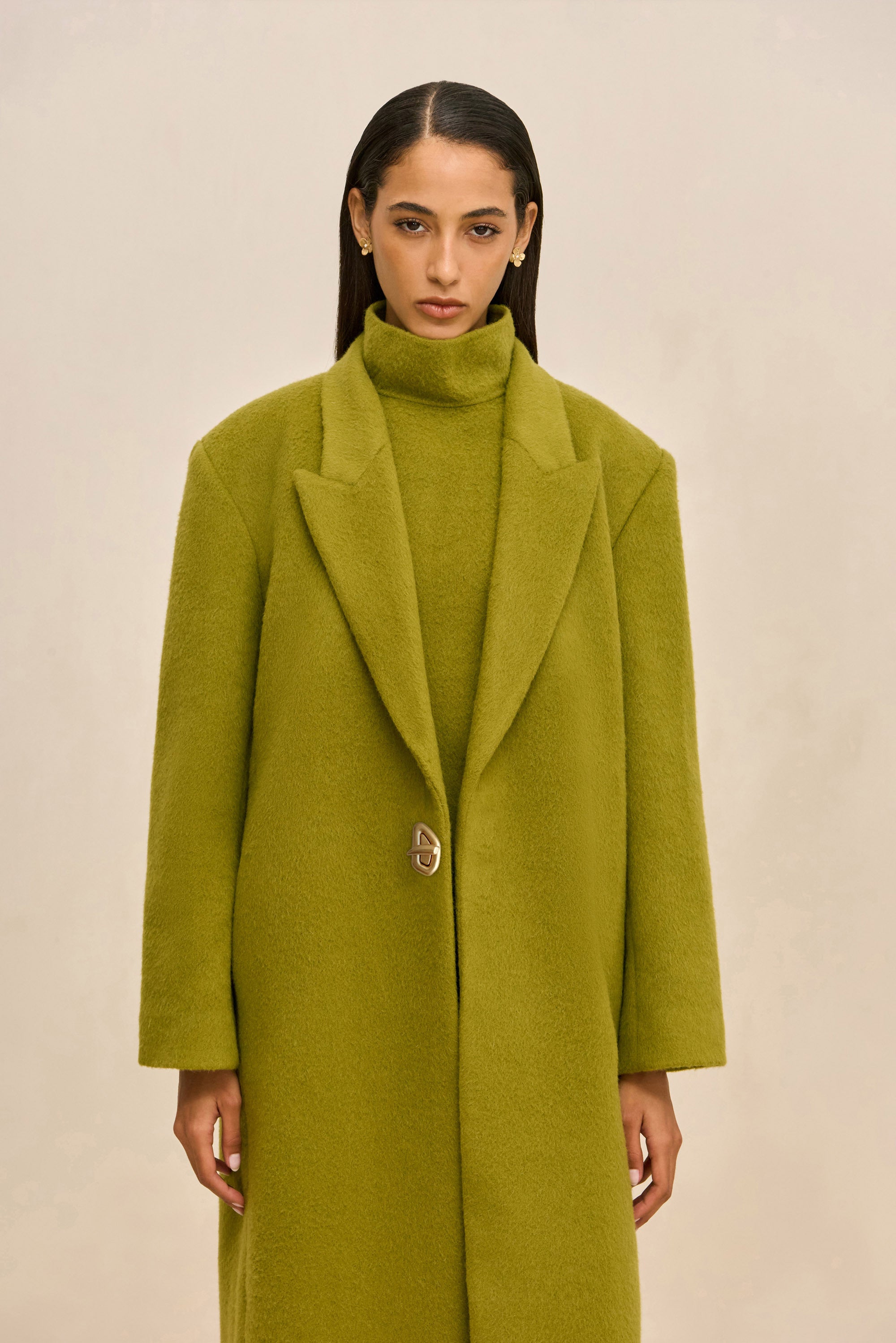 EMM COAT - CHIVE