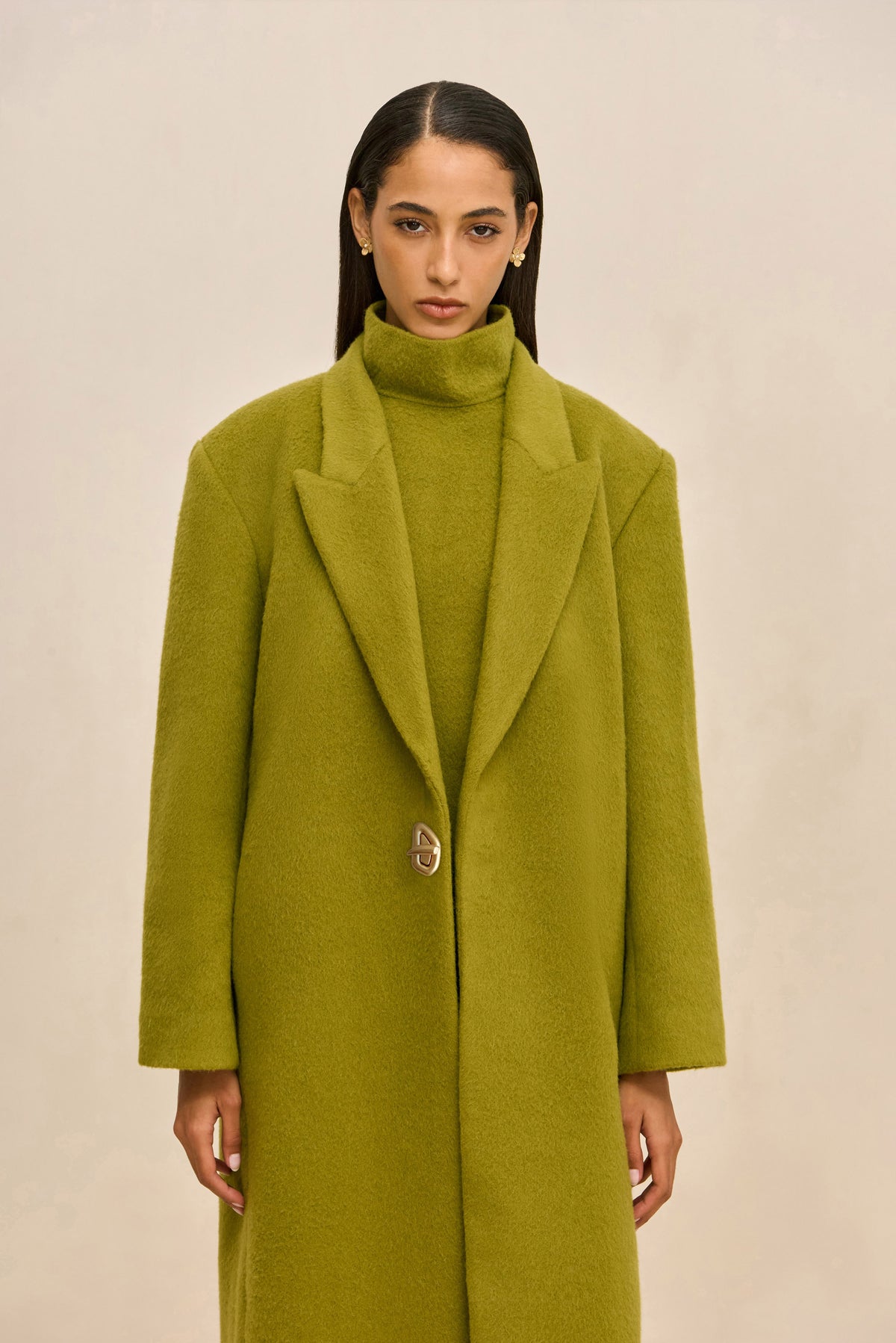 EMM COAT - CHIVE