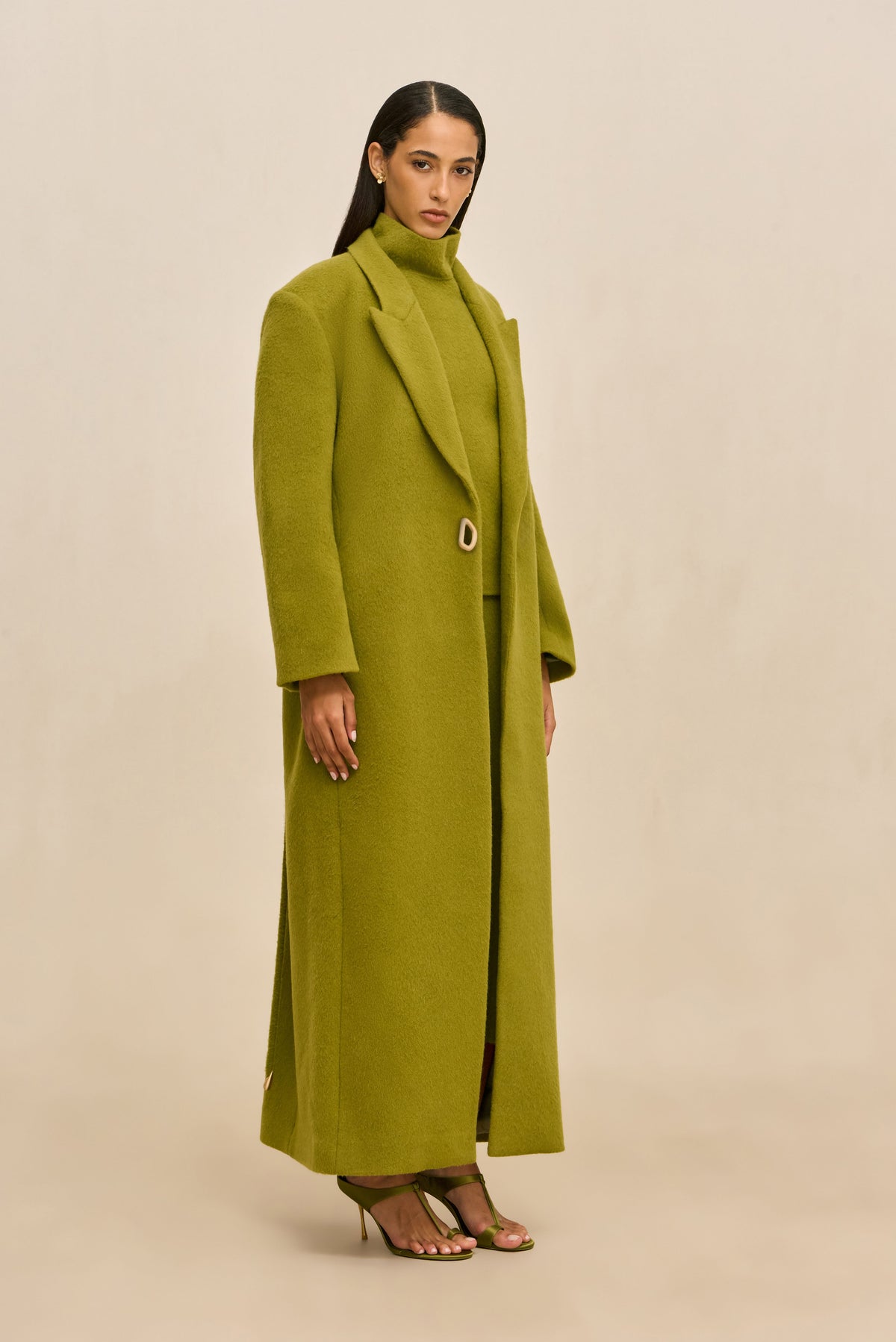 EMM COAT - CHIVE