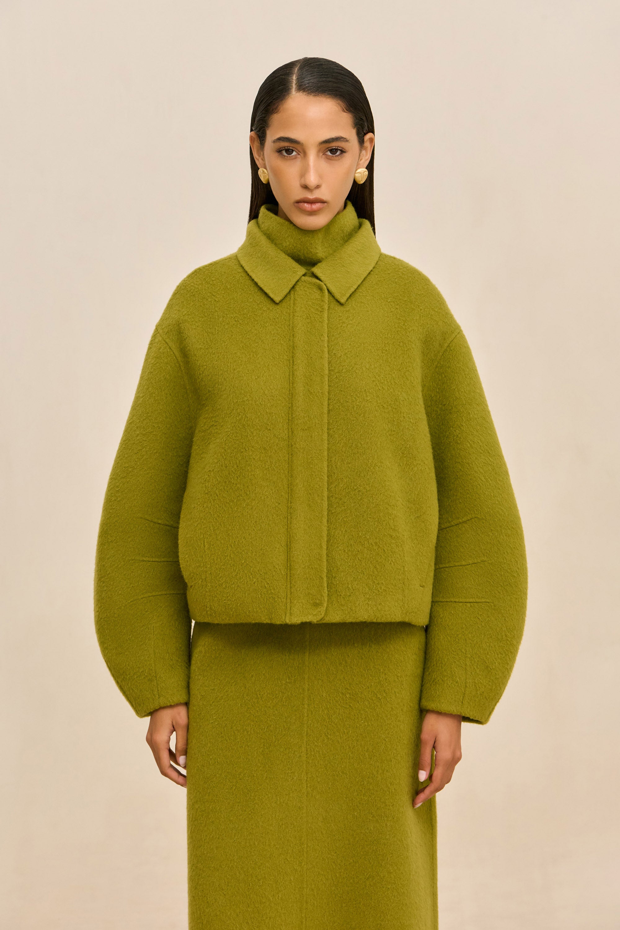 REENA JACKET - CHIVE
