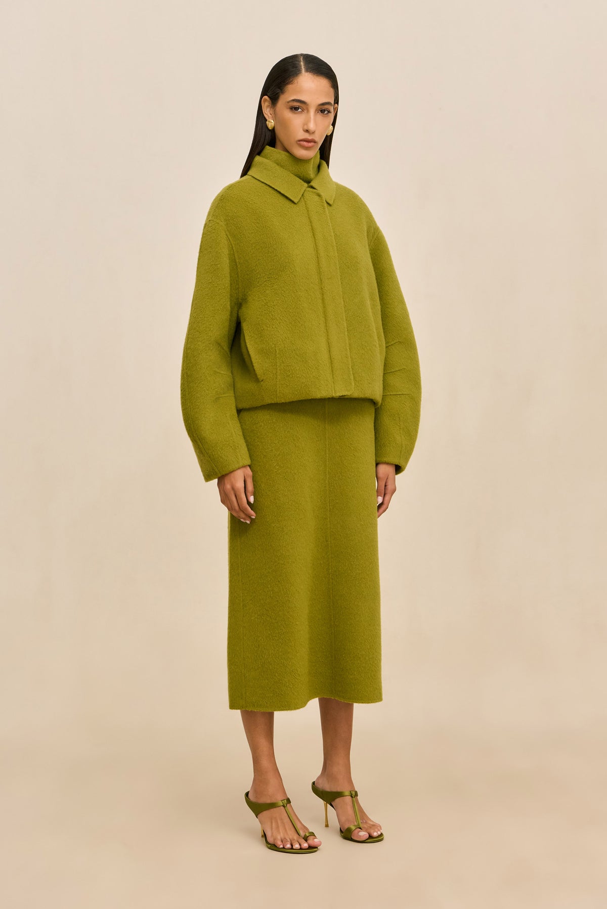 REENA JACKET - CHIVE