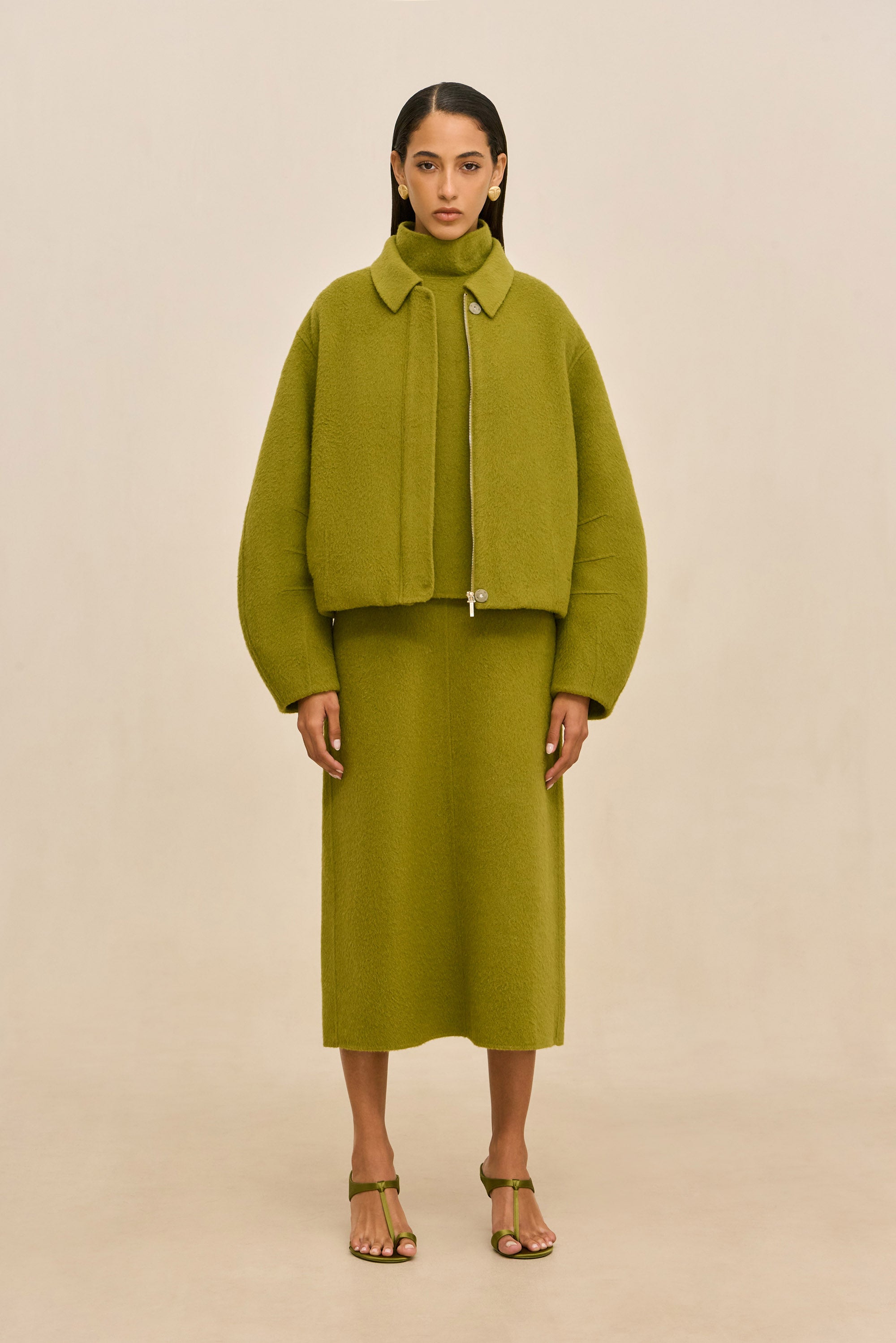REENA JACKET - CHIVE