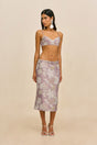 OLLIE SKIRT - FLORAL JACQUARD