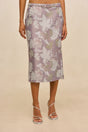 OLLIE SKIRT - FLORAL JACQUARD