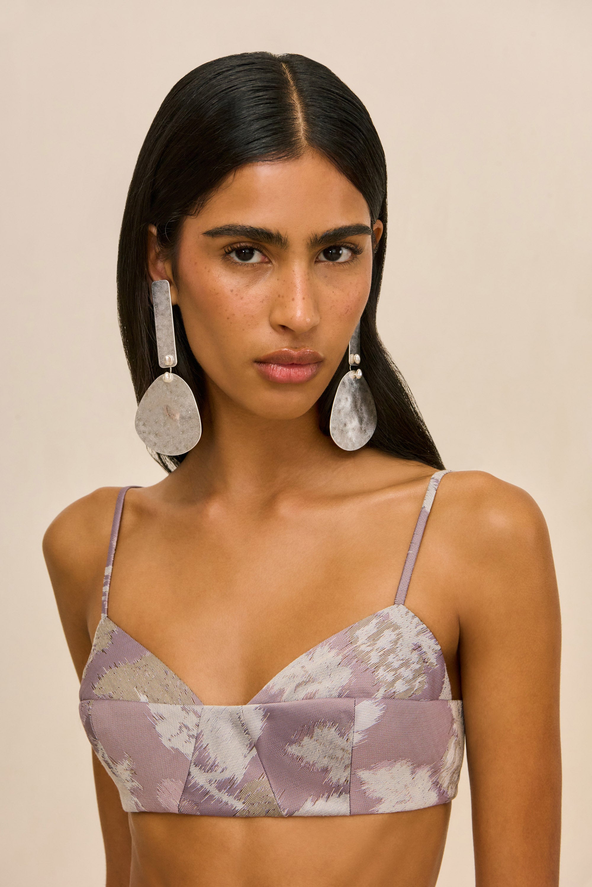 MEE TOP - FLORAL JACQUARD