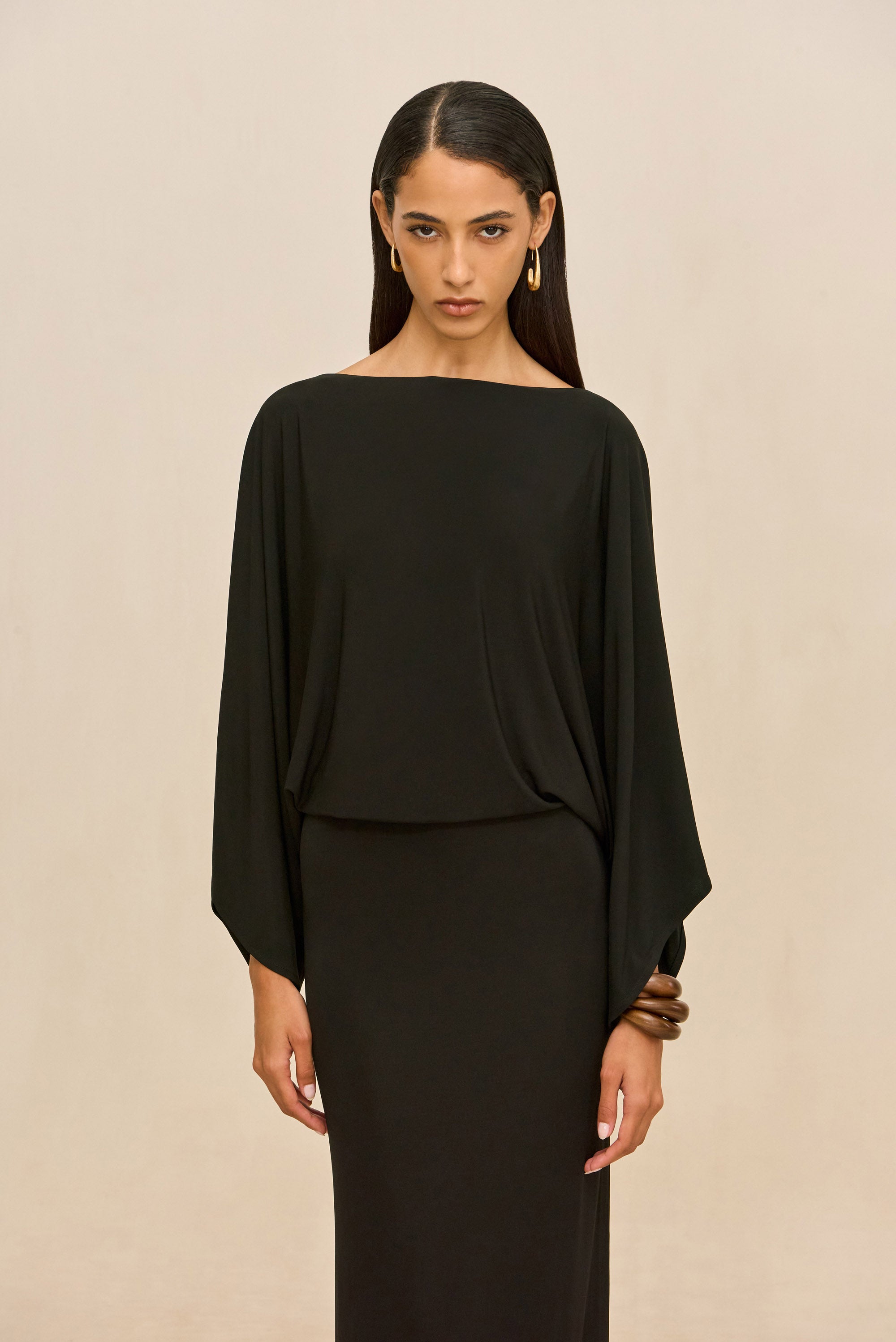PALLANA GOWN - BLACK