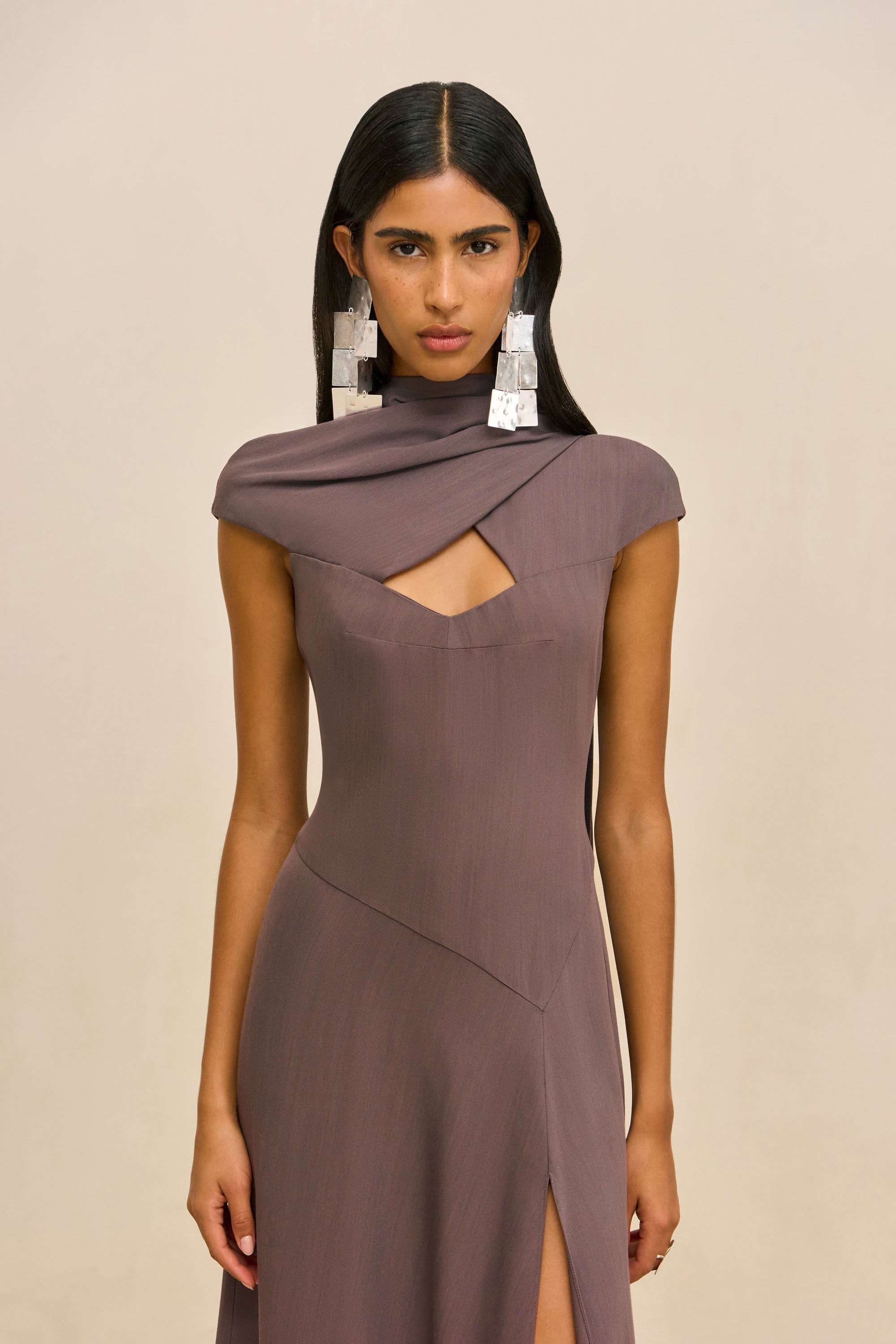 CECILY DRESS - WARM HAZE