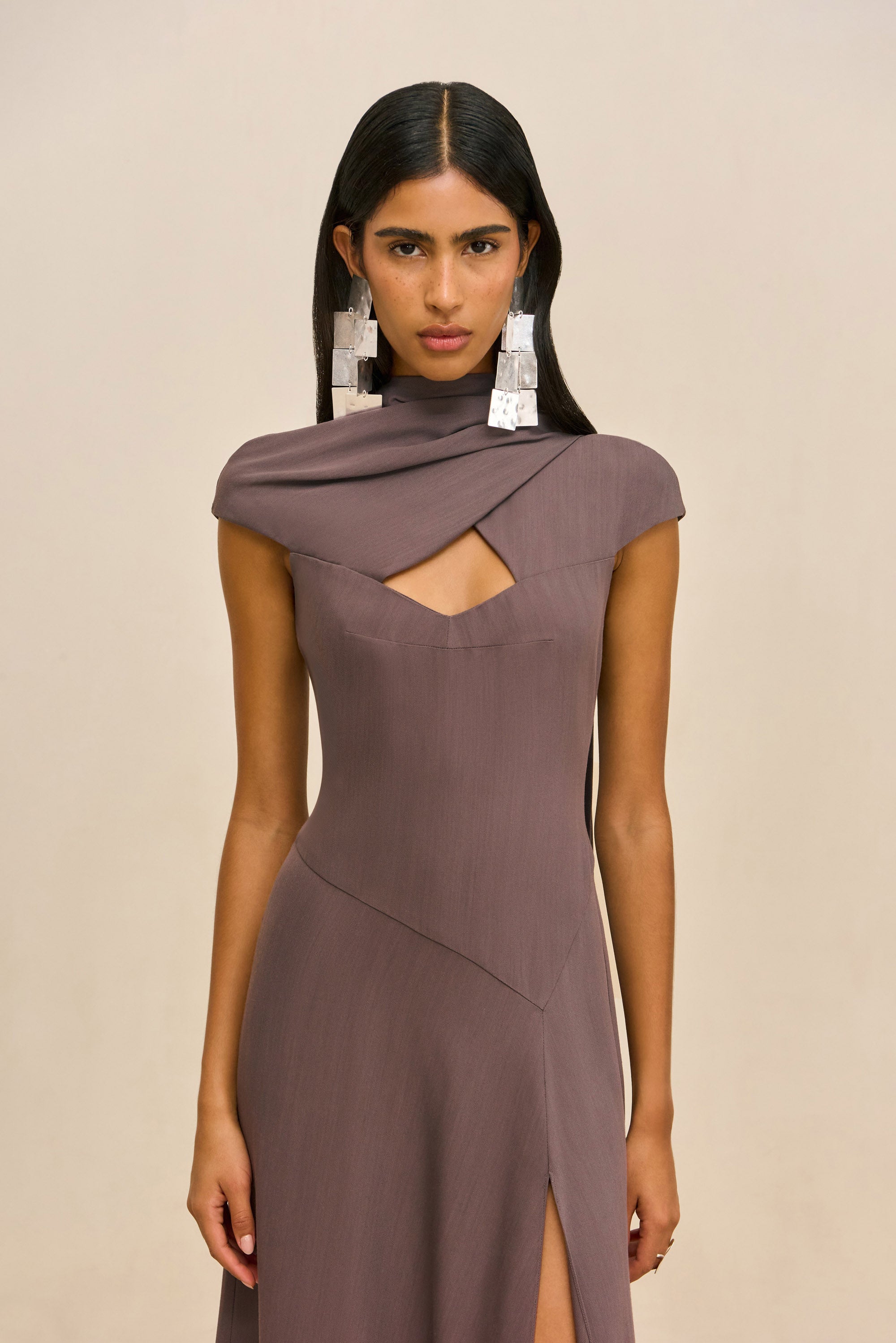 CECILY DRESS - WARM HAZE
