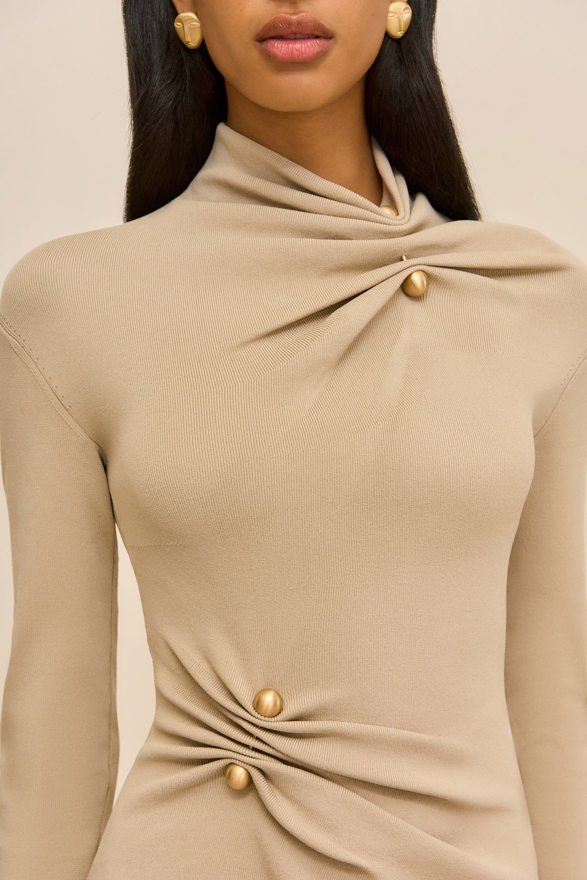 KADIA KNIT DRESS - QUAIL