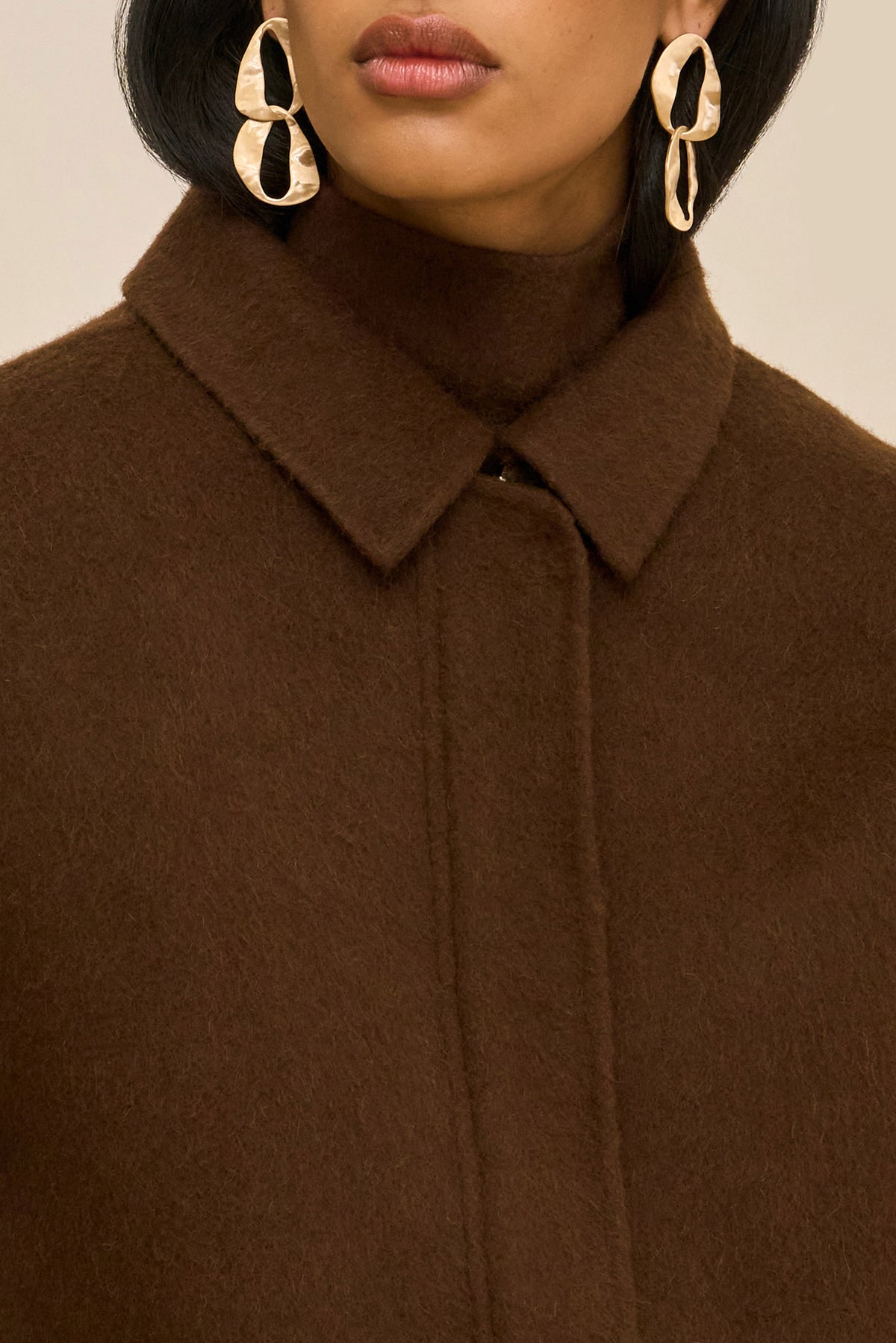 REENA JACKET - DARK BROWN