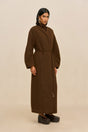 BRUNELLA COAT - DARK BROWN