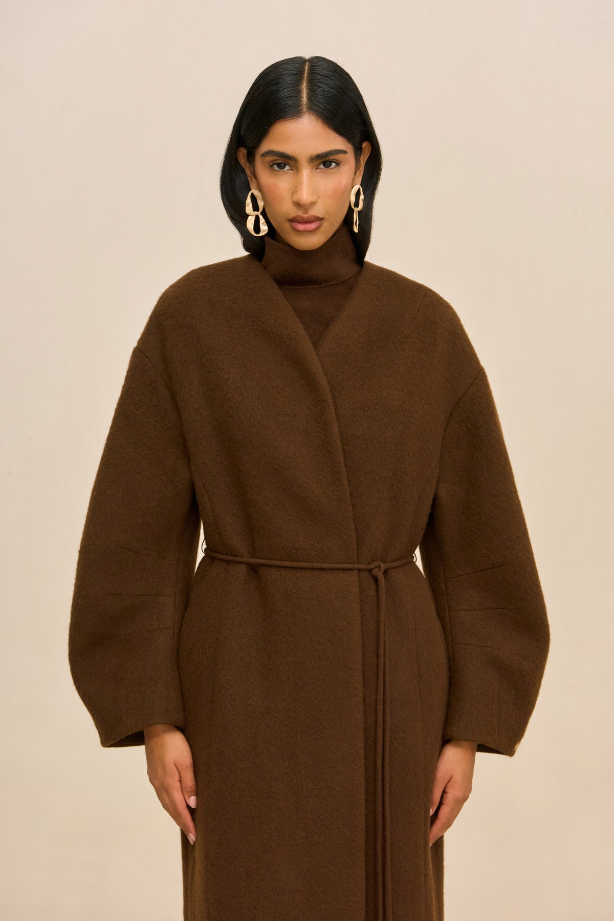 BRUNELLA COAT - DARK BROWN