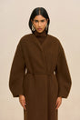 BRUNELLA COAT - DARK BROWN