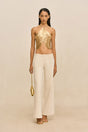 QUELLA TOP - LIGHT GOLD