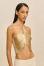 QUELLA TOP - LIGHT GOLD