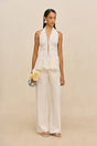 SARA PANT - OFF WHITE LINEN