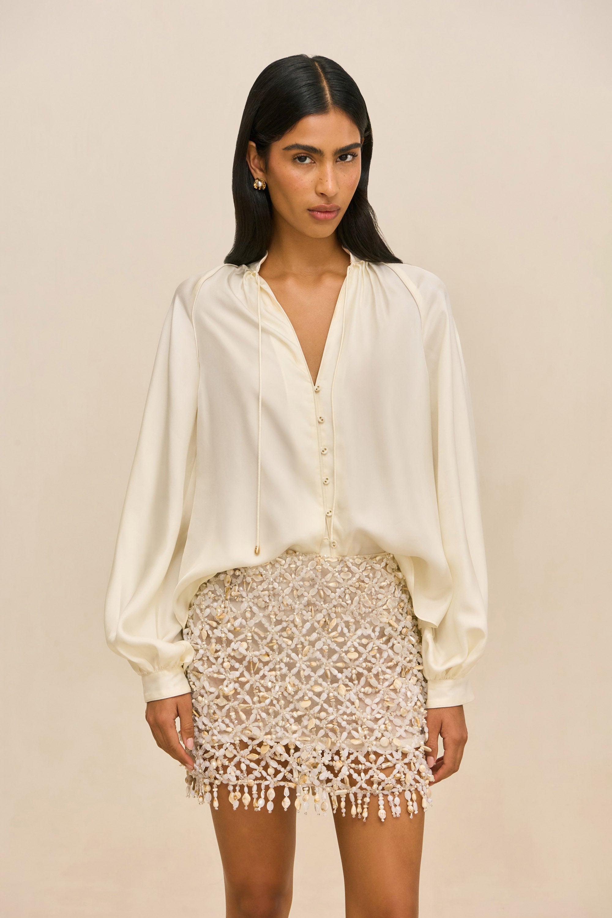 IDALIA SKIRT - OFF WHITE
