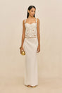 CHANTEL SKIRT - OFF WHITE LINEN