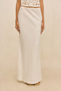 CHANTEL SKIRT - OFF WHITE LINEN