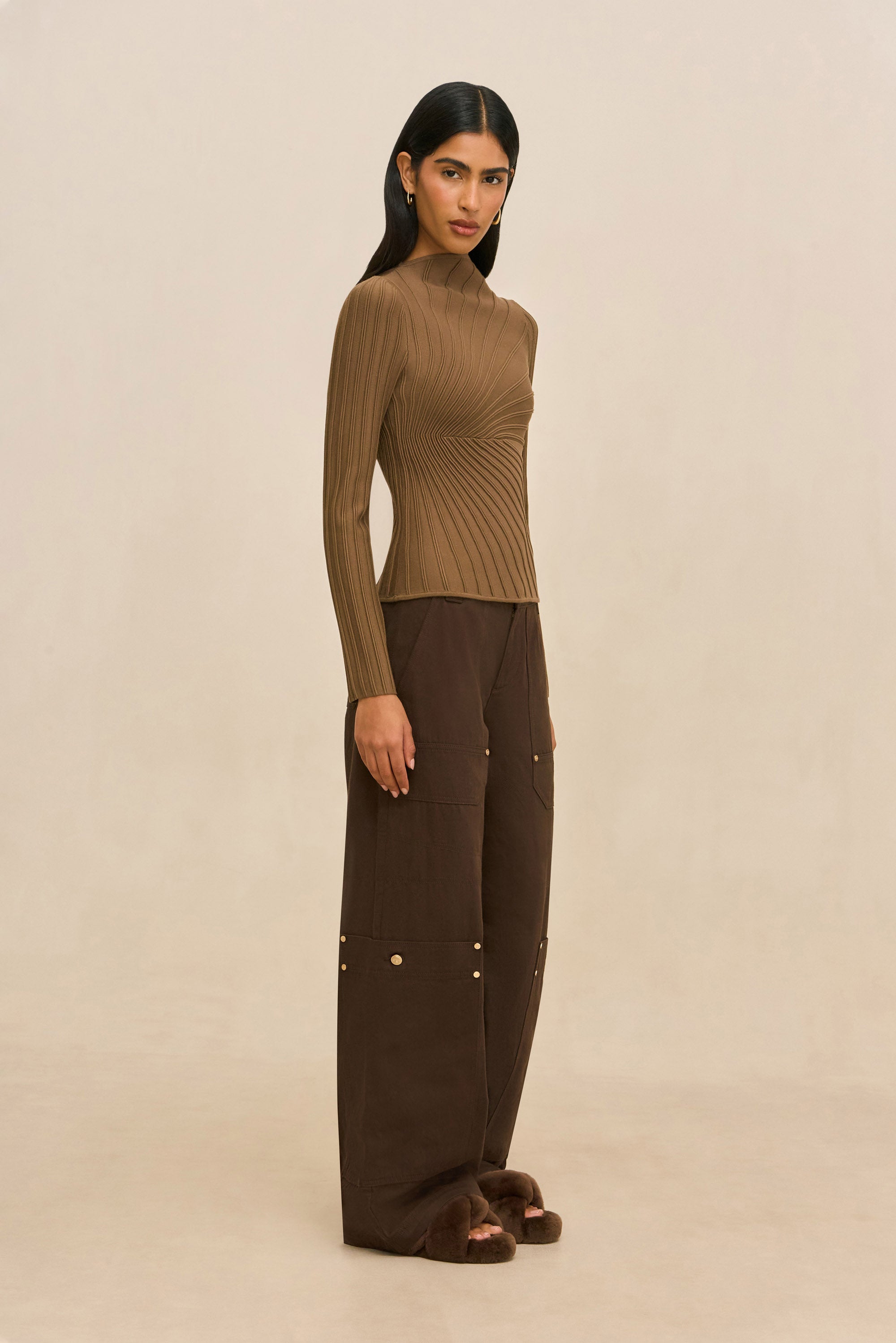 PAULETTE TOP - SPARROW