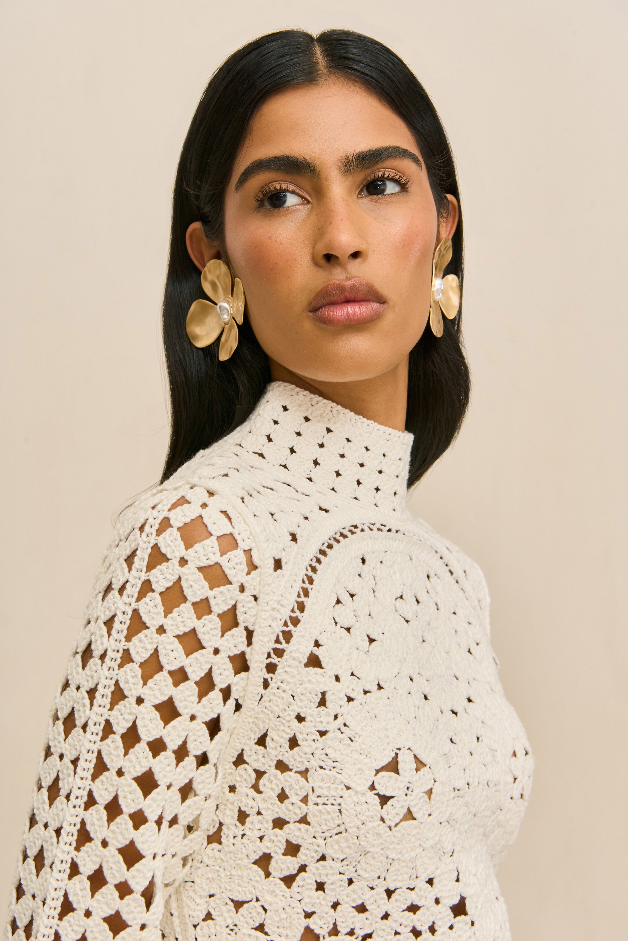 DEIA CROCHET TOP - OFF WHITE