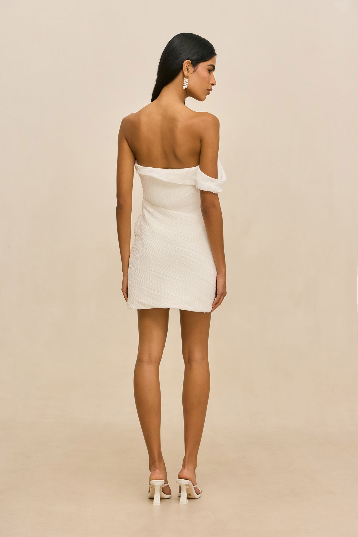AHRA DRESS - OFF WHITE