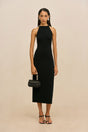 GIANINA KNIT DRESS - BLACK