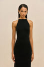GIANINA KNIT DRESS - BLACK