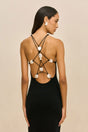 GIANINA KNIT DRESS - BLACK