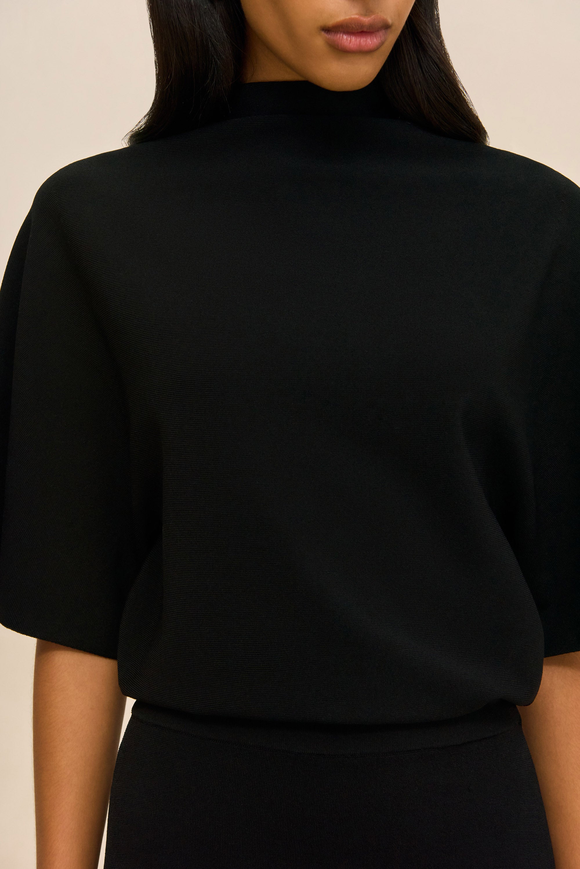 KEONI KNIT DRESS - BLACK