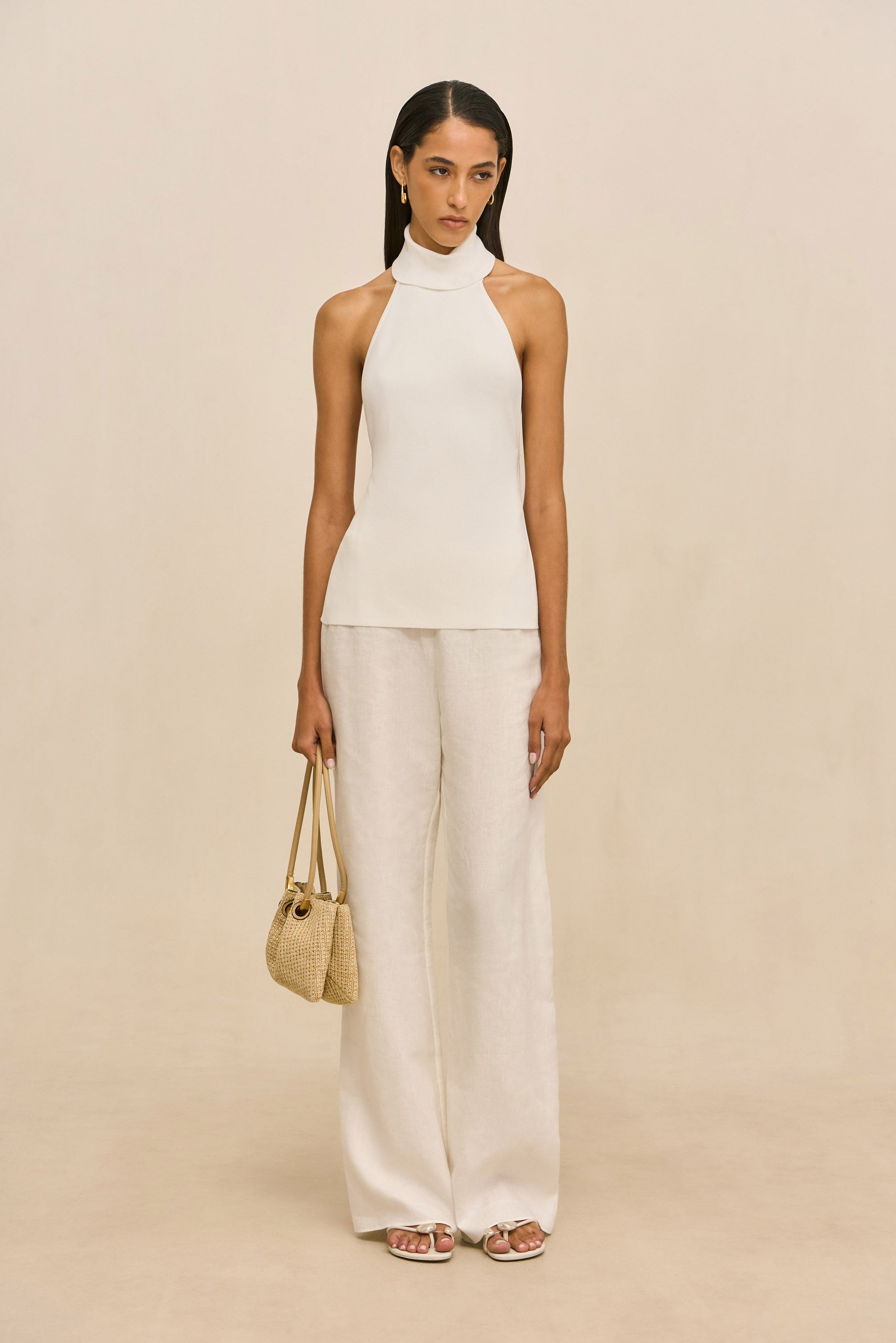 WAKE KNIT TOP - OFF WHITE
