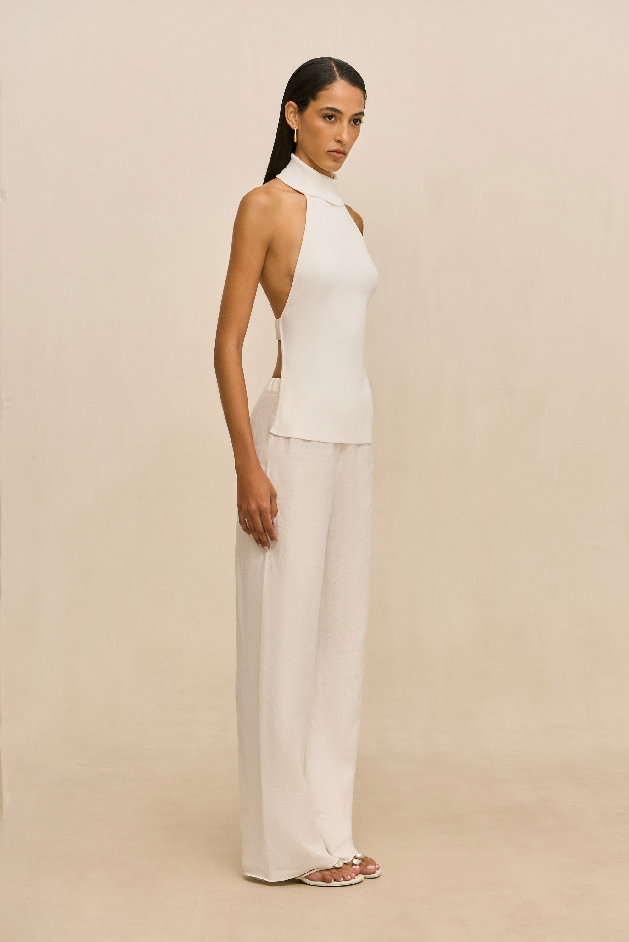 WAKE KNIT TOP - OFF WHITE
